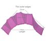 Silicone Swimming Web Fins Hand Flippers Training Gloves, L(Magenta)