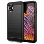 Samsung Galaxy Xcover6 Pro H�lle - Carbonfaser-Optik, Geb�rstete Textur, Sto�festes TPU Schutzcase