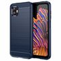 Samsung Galaxy Xcover6 Pro H�lle - Carbonfaser-Optik, Geb�rstete Textur, Sto�festes TPU Schutzcase