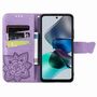 Schmetterling Liebesblume Kunstleder Handyh�lle f�r Motorola Moto G23 