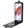 Schutz Handy H�lle f�r Xiaomi Redmi 12C Case Flip Cover Tasche Vertikal Schwarz