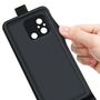 Schutz Handy H�lle f�r Xiaomi Redmi 12C Case Flip Cover Tasche Vertikal Schwarz