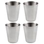 4er Set Stapelbare Becher Edelstahl Trinkbecher Camping Mixbecher Stamperl 30ml
