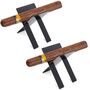 2 St�ck Zigarrenst�nder Zigarrenhalter Edelstahl Tragbar Klappbar Schwarz