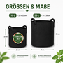 Pflanzs�cke Set Schwarz