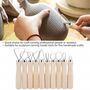 10-teiliges Set Kunst T�pfer Ton Spachtel Werkzeuge - Holz