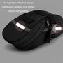 Satteltasche wasserdicht Fahrrad Tasche Schwarz f�r MTB Rennrad Trekkingrad Bike