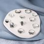 12pcs/set Heart Cross Butterfly Mushroom Spider Open Ring(SKU6015)
