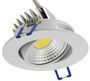 LED-Einbauleuchte COB-5, 5W, 350lm ALU, 3000K, 95-, 85xT47mm, Rahmen wei�