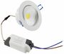 LED-Einbauleuchte COB-7, 7W, 450lm ALU, 3000K, 95-, 109xT47mm, Rahmen wei�