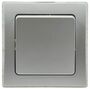 DELPHI Wechsel-Schalter 250V~/ 10A, inkl. Rahmen, UP, silber