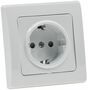 DELPHI Schutzkontakt-Steckdose 250V~/ 16A, inkl. Rahmen, UP, wei�