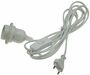 Netzkabel mit Schalter und E27 Fassung 1,4m + 2m lang, wei