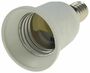 Lampensockel-Adapter, Kunststoff E14 auf E27