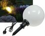 Garten Kugelleuchte Erdspie� CT-GL30cm IP44, 230V, 1,5m Kabel, E27 Fassung