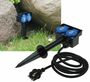 Gartensteckdose mit Erdspie�, 2-fach IP44, 10m Kabel