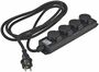 Gartensteckdosenleiste f�r Au�en, 4-fach IP44, 3m Zuleitung