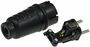 Schutzkontakt-Gummistecker f�r Au�en 250V/16A, IP44