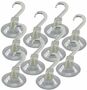 Saugnapf Profi-45 Kunststoffhaken 10er Pack, transparent,  45mm