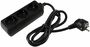 Schutzkontakt-Steckdosenleiste 3-fach 3600W, 1,4mKabel, schwarz 