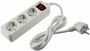 Schutzkontakt-Steckdosenleiste 3-fach 3600W, 1,4mKabel, mit Schalter, wei� 
