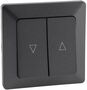 MILOS Jalousien-Steuerung Hoch/Runter Taster, inkl. Rahmen, UP, anthrazit