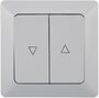 MILOS Jalousien-Steuerung Hoch/Runter Taster, inkl. Rahmen, UP, wei� matt