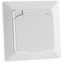 MILOS Schutzkontakt-Steckdose IP44 250V~/ 16A, inkl. Rahmen, UP, wei� matt