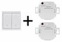 Funk Starter-Set No.4 Pilota Casa 2-fach Wandschalter + 2x UP Empf�nger