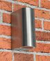 LED-Wandleuchte CTW-2 f�r 2x GU10, IP44, Edelstahl poliert