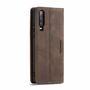 Handy H�lle Schutz Tasche f�r Huawei P30 Cover Wallet Etui Braun