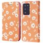 Samsung Galaxy Note 20 Ultra Tasche Handy H�lle Schutz Cover mit Kartenfach Glitzer Orange