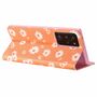 Samsung Galaxy Note 20 Ultra Tasche Handy H�lle Schutz Cover mit Kartenfach Glitzer Orange