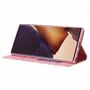 Samsung Galaxy Note 20 Ultra Tasche Handy H�lle Schutz Cover mit Kartenfach Glitzer Rosa