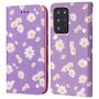 Samsung Galaxy Note 20 Ultra Tasche Handy H�lle Schutz Cover mit Kartenfach Glitzer Violett