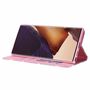 Samsung Galaxy Note 20 Ultra Tasche Handy H�lle Schutz Cover mit Kartenfach Glitzer Violett
