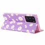 Samsung Galaxy Note 20 Ultra Tasche Handy H�lle Schutz Cover mit Kartenfach Glitzer Violett