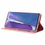 Samsung Galaxy Note 20 Tasche Handy H�lle Schutz Cover mit Kartenfach Glitzer Rosa