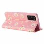 Samsung Galaxy Note 20 Tasche Handy H�lle Schutz Cover mit Kartenfach Glitzer Rosa