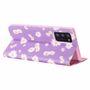 Samsung Galaxy Note 20 Tasche Handy H�lle Schutz Cover mit Kartenfach Glitzer Violett