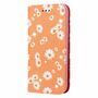 Samsung Galaxy A21s Tasche Handy H�lle Schutz Cover mit Kartenfach Glitzer Orange