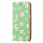 Huawei Y6p Tasche Handy H�lle Schutz Cover mit Kartenfach Glitzer Gr�n