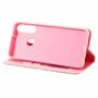 Huawei Y6p Tasche Handy H�lle Schutz Cover mit Kartenfach Glitzer Gr�n