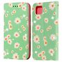 Huawei Y5p Tasche Handy H�lle Schutz Cover mit Kartenfach Glitzer Gr�n