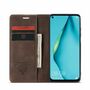 Handy H�lle Schutz Tasche f�r Huawei P40 Lite Cover Wallet Etui Braun