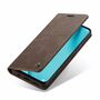 Handy H�lle Schutz Tasche f�r Huawei P40 Lite Cover Wallet Etui Braun