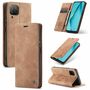 Handy H�lle Schutz Tasche f�r Huawei P40 Lite Cover Wallet Etui Braun