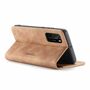 Handy H�lle Schutz Tasche f�r Huawei P40 Cover Wallet Etui Braun