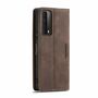 Handy H�lle Schutz Tasche f�r Huawei P smart 2021 Cover Wallet Etui Braun