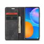 Handy H�lle Schutz Tasche f�r Huawei P smart 2021 Cover Wallet Etui Schwarz